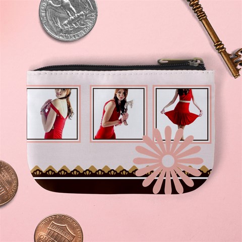 Lady Flower Coin Bags By Wood Johnson Back