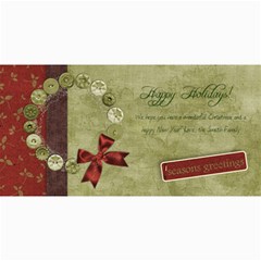4x8 Horizontal Holiday Wreath Card