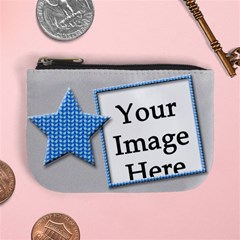 blue star - mini coin purse