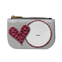 pink heart - mini coin purse