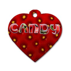 CANDY - TAG - Dog Tag Heart (Two Sides)
