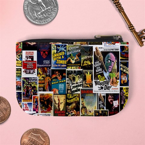 Old Horror Movies Coin Purse By Jorge Back
