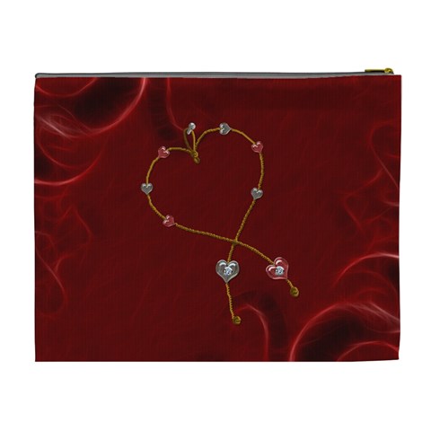 Love Is A Beautiful Thing Xl Cosmetic Bag By Lil Back