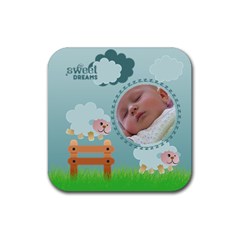Counting sheep 2 - Ruber coaster - Rubber Coaster (Square) Counting sheep 2 - Ruber coaster - Rubber Coaster (Square)