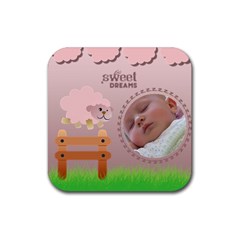 Counting sheep 3 - Ruber coaster - Rubber Coaster (Square) Counting sheep 3 - Ruber coaster - Rubber Coaster (Square)