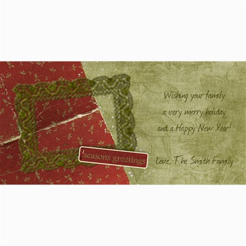 Seaons Greetings Card By Mikki 8 x4  Photo Card - 5