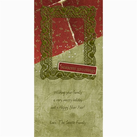 Seaons Greetings 8 x4  Photo Card - 2