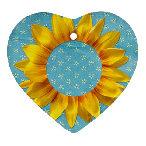 Sunflower Ornament By Mikki Front