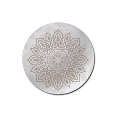 wedding pattern - Rubber Coaster (Round)