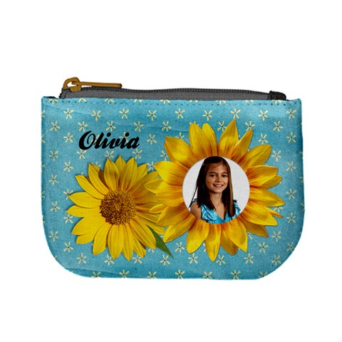 Sunflower Mini Coin Purse By Mikki Front