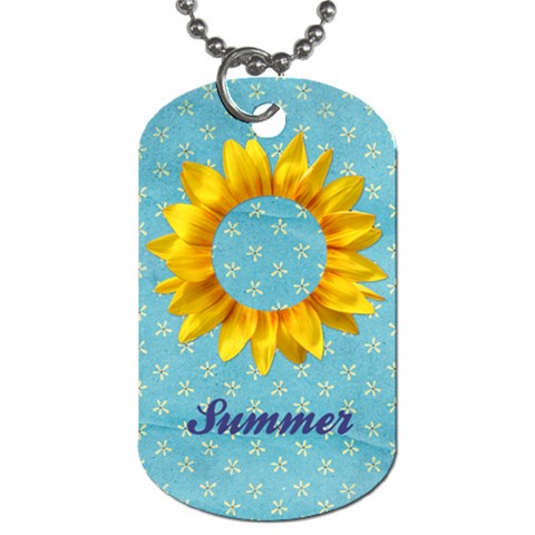 Sunflower Dog Tag By Mikki Front