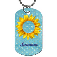 Sunflower Dog Tag