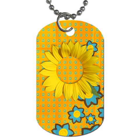 Sunflower Dog Tag By Mikki Back