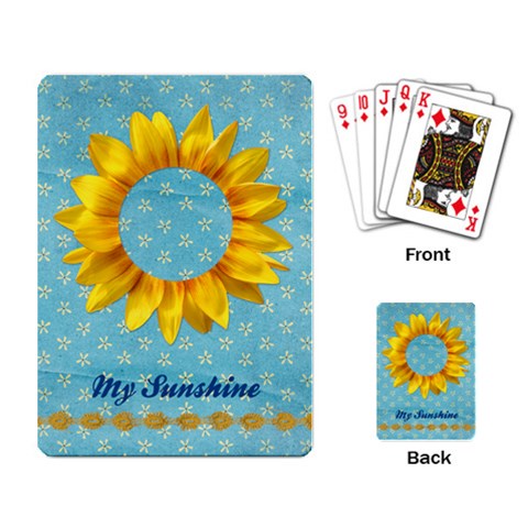 Sunflowers Playing Cards By Mikki Back