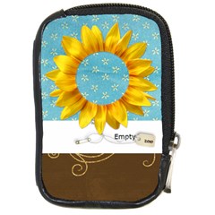 Sunflower camera case - Compact Camera Leather Case
