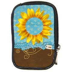 Sunflower camera case - Compact Camera Leather Case