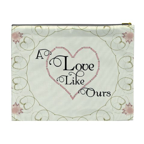 A Love Like Ours Xl Cosmetic Bag By Lil Back
