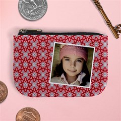 Casual  purse red pattern - Mini Coin Purse