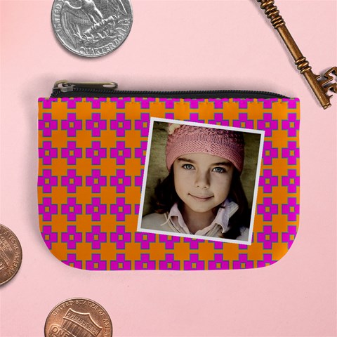 Casual  Purse Bleeding Eyes Orange Purple By Jorge Front
