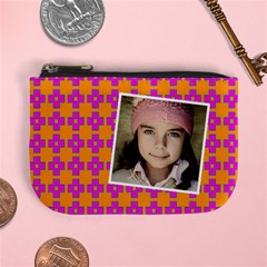 Casual  purse bleeding eyes orange purple - Mini Coin Purse