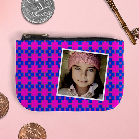 Casual  Purse Bleeding Eyes Blue Pink By Jorge Front