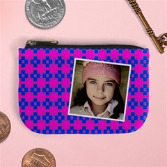 Casual  purse bleeding eyes blue pink - Mini Coin Purse