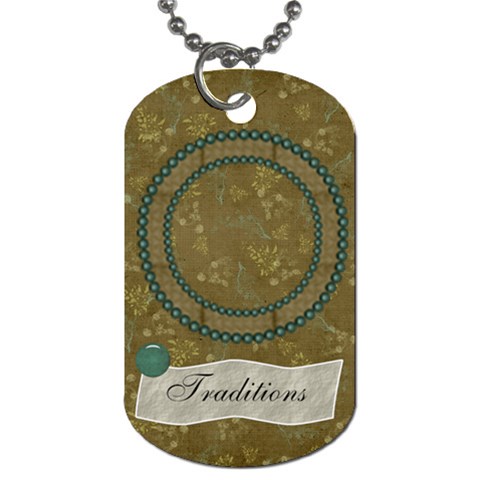 Modern Heritage Traditions Dog Tag By Bitsoscrap Front