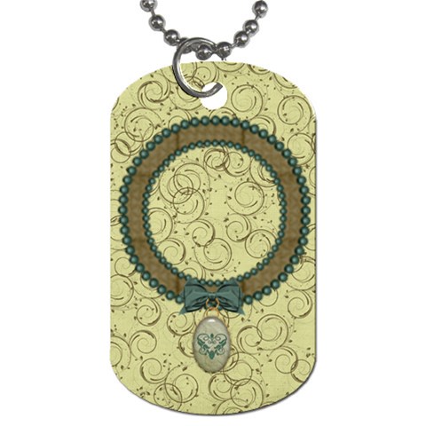 Modern Heritage Elegant Dog Tag By Bitsoscrap Front