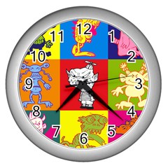 Monster - CLOCK - Wall Clock (Silver)