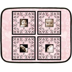 Black lacepale pink BabyLove Lace mini fleece - Fleece Blanket (Mini)