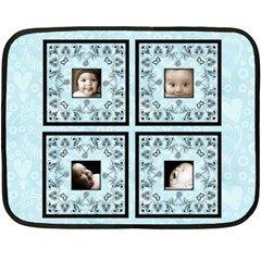 Black lacesky blue BabyLove Lace mini fleece - Fleece Blanket (Mini)