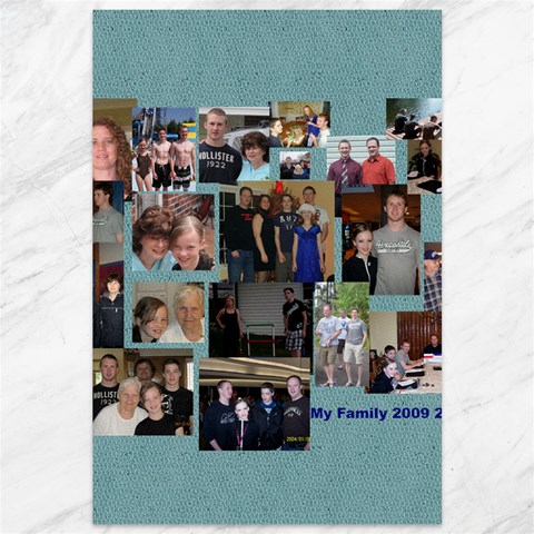 Juzkiw Family 2009 2010 By Carman 11.88 x17.36  Canvas - 2