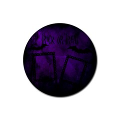 Halloween coaster 01 - Rubber Coaster (Round)