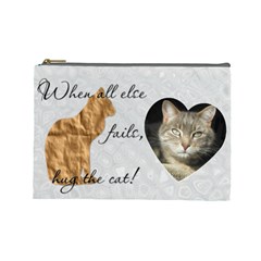 Cat Large Cosmetic Bag - Cosmetic Bag (Large)