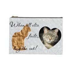 Cat Large Cosmetic Bag - Cosmetic Bag (Large) Cat Large Cosmetic Bag - Cosmetic Bag (Large)
