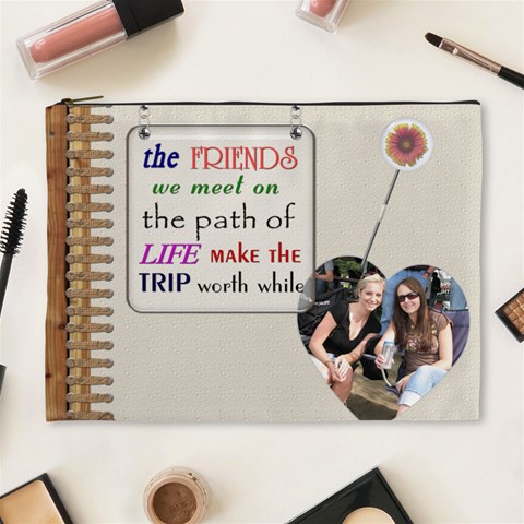 Friends Xl Cosmetic Bag By Lil Front