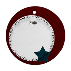 Family round ornament - Ornament (Round)