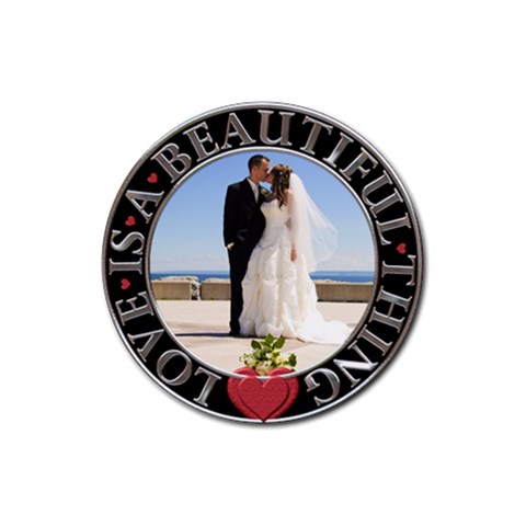 Love Is A Beautiful Thing Coaster By Lil Front