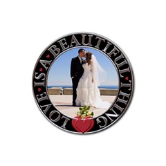 Love is a Beautiful Thing Coaster - Rubber Coaster (Round) Love is a Beautiful Thing Coaster - Rubber Coaster (Round)