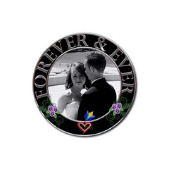 Forever & Ever Coaster - Rubber Coaster (Round) Forever & Ever Coaster - Rubber Coaster (Round)