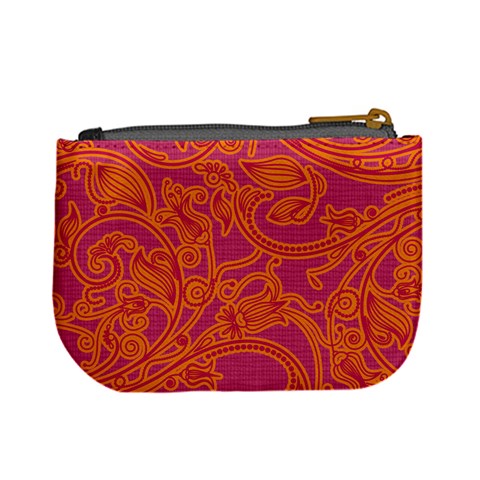 Pink & Orange Mini Coin Purse By Klh Back