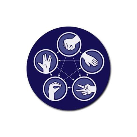 Coaster Stone Lizard Scissors Lizard Spock By Jorge Front