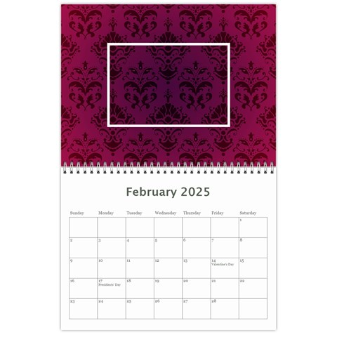 2025 Bright Colors Calendar By Klh Feb 2025
