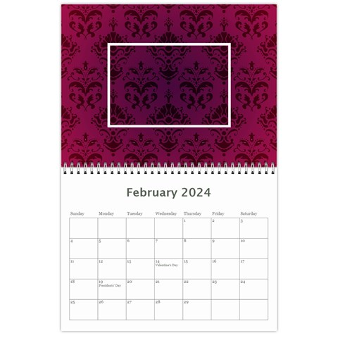 2024 Bright Colors Calendar By Klh Feb 2024