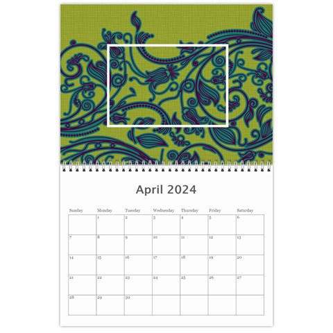 2024 Bright Colors Calendar By Klh Apr 2024