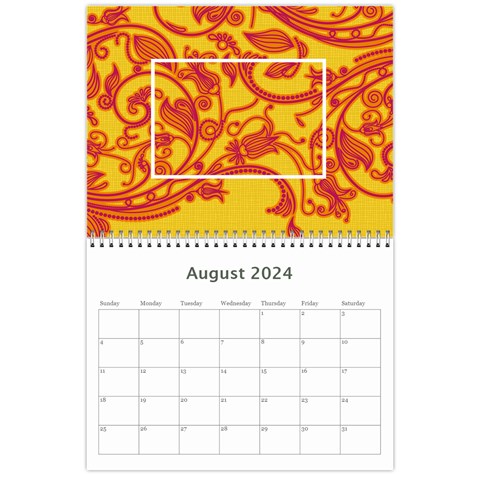 2024 Bright Colors Calendar By Klh Aug 2024