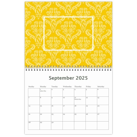 2025 Bright Colors Calendar By Klh Sep 2025