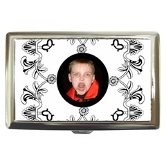 Classic White & Black Cigarette Money Case 