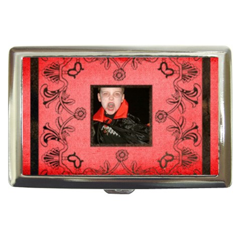 Classic Red Cigarette Money Case  By Catvinnat Front