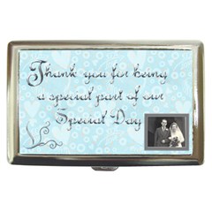 wedding favor thanks cigarette money case 